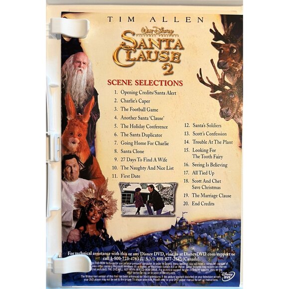 The Santa Clause 2 (DVD, 2003, Full Screen Edition) - Like New - Picture 4 of 4
